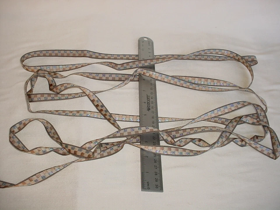 Cinta de arena de bronce borde 7-3/4 años Kravet Couture TA5338 Zambia Gimp Impala Foto 2 de 3