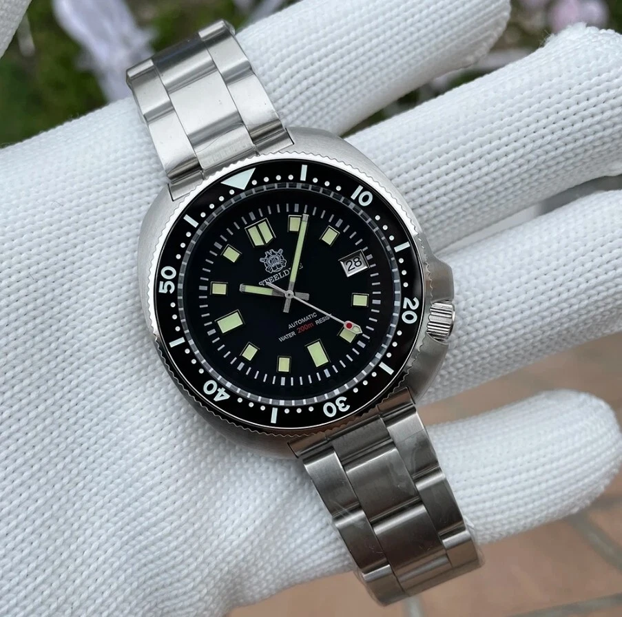 Reloj de buceo Steeldive SD1970 6105 Turtle Captain Willard V2 NH35 Seiko Sapphire Foto 2 de 4