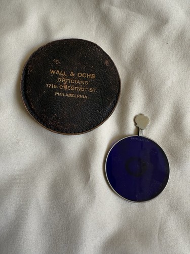 Antique Wall & OCHS Optician Blue Lens 1716 Chestnut St. Philadelphia Rare 1914 - Picture 9 of 11