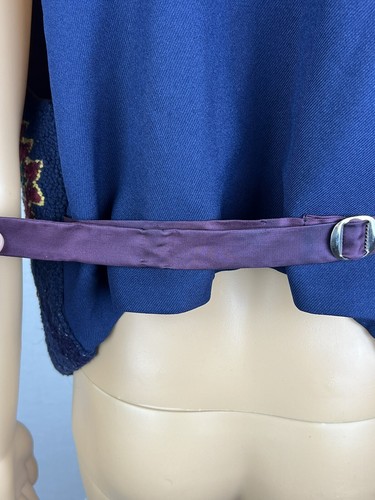 Tappeto gilet donna vintage lavorato a mano rivista gancio 1994 design nativi americani - Foto 11 di 23