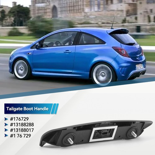 Primed Tailgate Boot Handle w/ Opening Micro-Switch For Vauxhall Corsa D 176729 - Picture 3 of 7