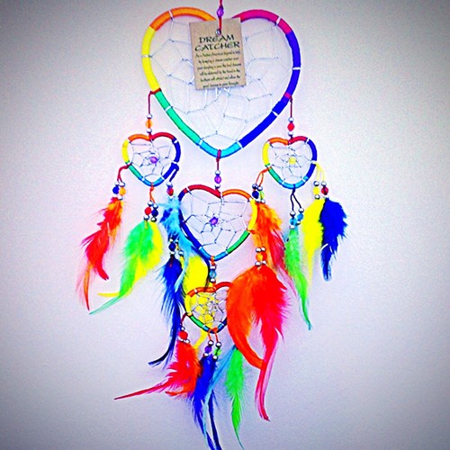 DREAM CATCHER NIÑAS NIÑOS ARCO IRIS MULTICOLOR ATRAPASUEÑOS BOLSO FIESTA RELLENOS - Imagen 8 de 12