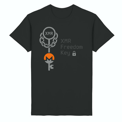 Monero - XMR Freedom Key - T-Shirt | Kryptowährungen BTC Ledger Wallet Bitbox