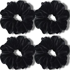 IVARYSS Extra Large Scrunchies for Womens Thick Hair Premium Velvet Soft Jum