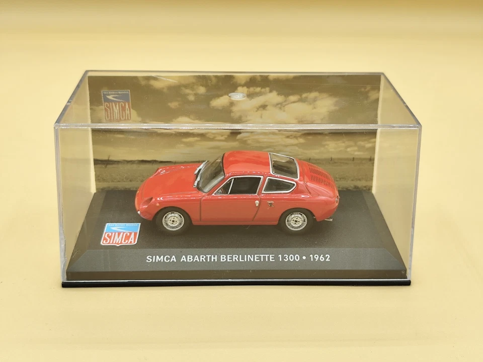 1/43 Simca Abarth Berlinette 1300 Rouge 1962 IXO Altaya - Photo 3/3