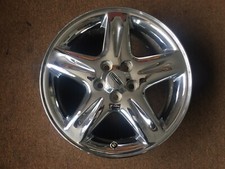 Lincoln Ls 17x7-12 5 Spoke Chrome Alloy Aluminum Wheel Rim 17 Inch Wcenter Cap