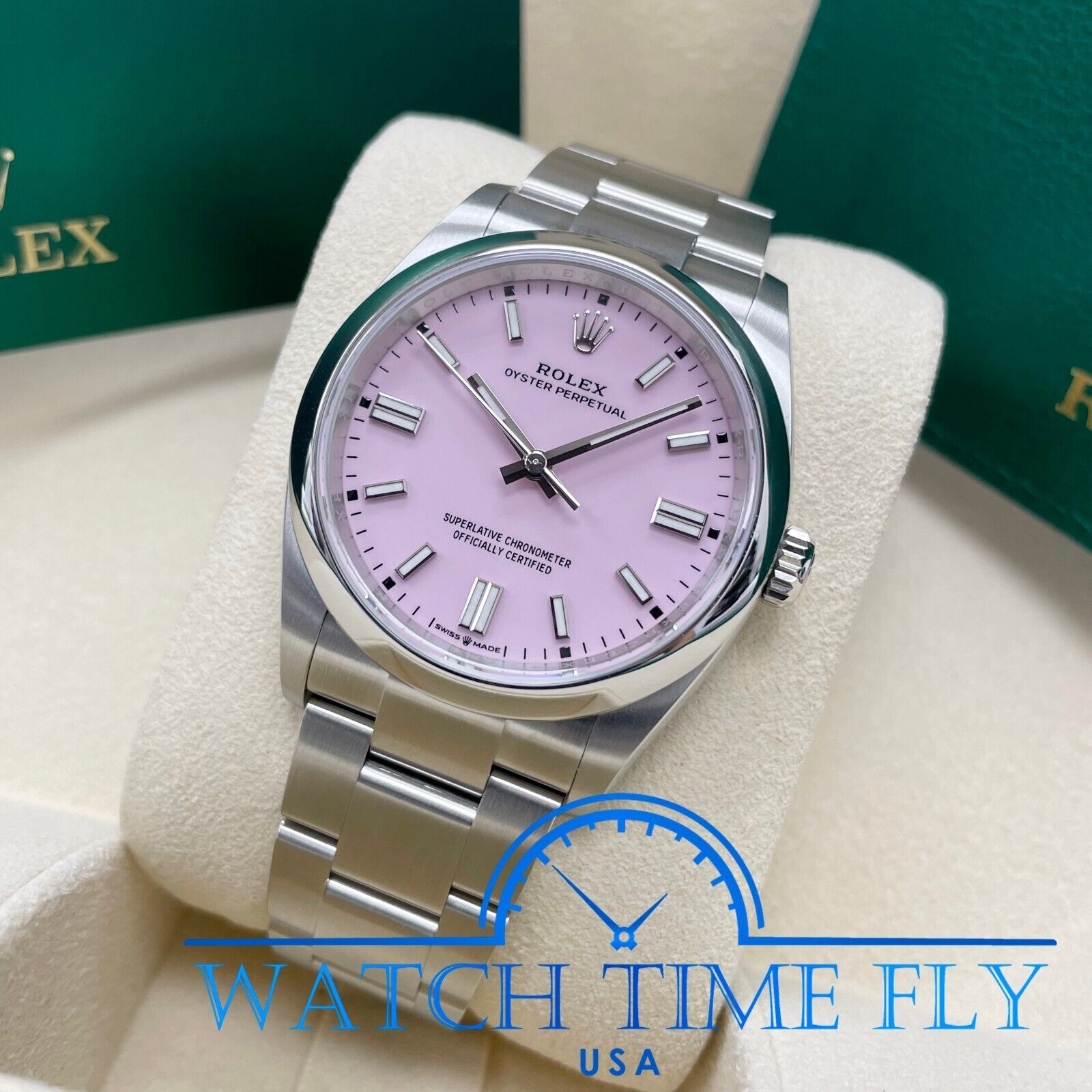 katran dubok Huh  Rolex Oyster Perpetual Candy Pink Women's Watch - m126000-0008 for sale  online | eBay