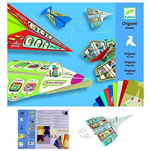 Djeco- Planes Origami Modellino Aereo in Carta, Multicolore, DJE-079 (q3P)