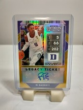 2020 Contenders RJ BARRETT AUTO GOLD /5 