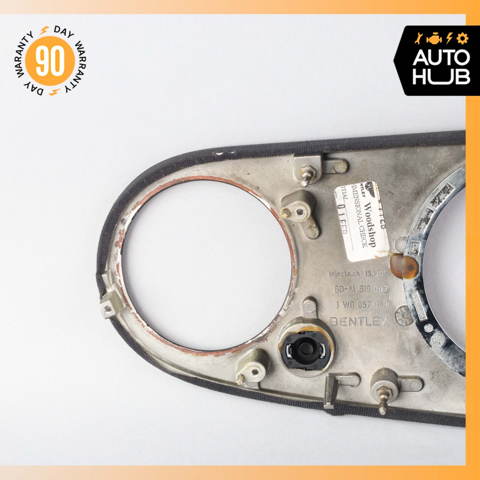 03-13 Bentley Continental Flying Spur Dash Panel Speedometer Bezel Trim OEM 67k