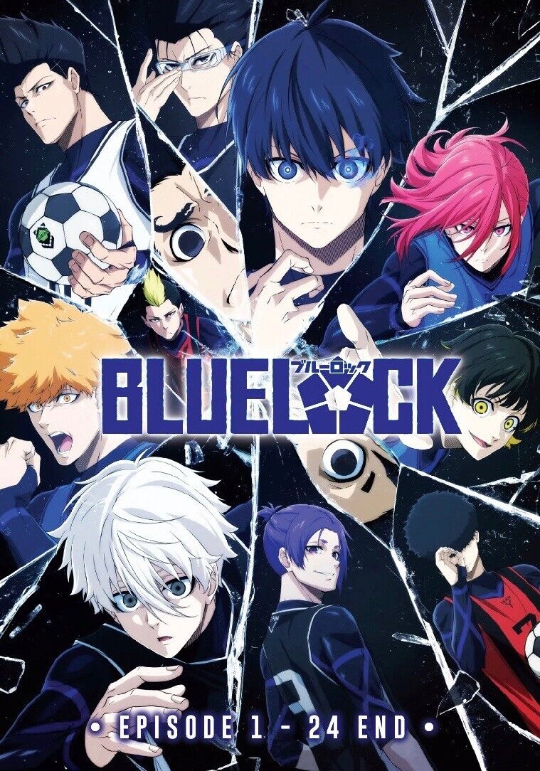 Blue Lock (BlueLock) Vol.1-24 End Complete Anime DVD English Dub