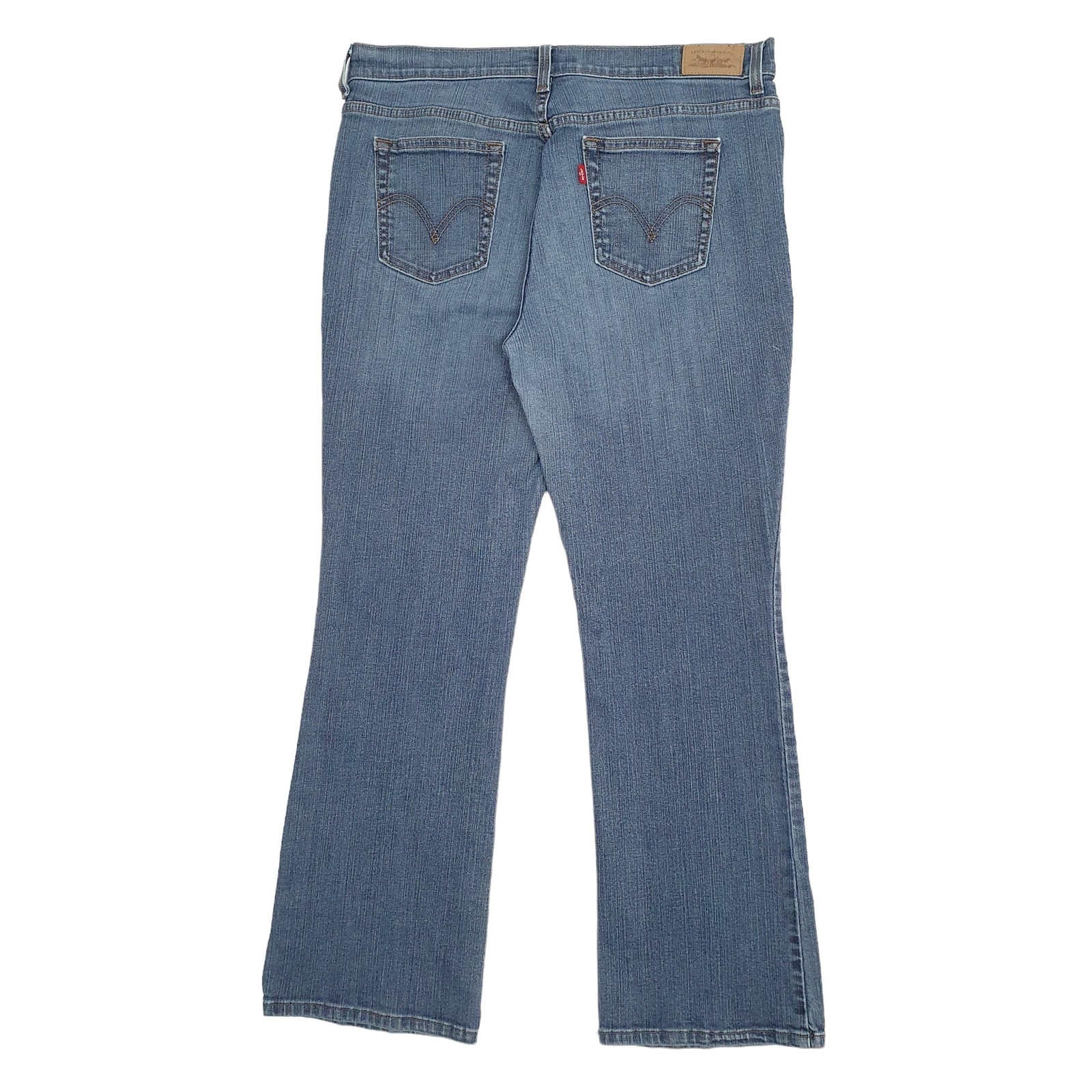 LEVIS 515 Jeans Boot Cut Fit Blue Denim Trousers Womens UK16 image 2