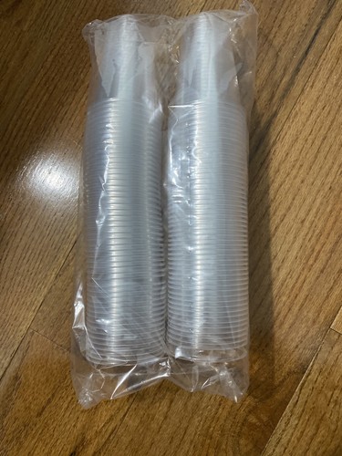 300 count - 7 oz Clear Plastic Disposable Drinking Cups 3x 100 count-Party, - Picture 2 of 3