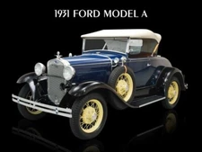 1931 Ford Model A Metal Sign: 12x16" Ships Free