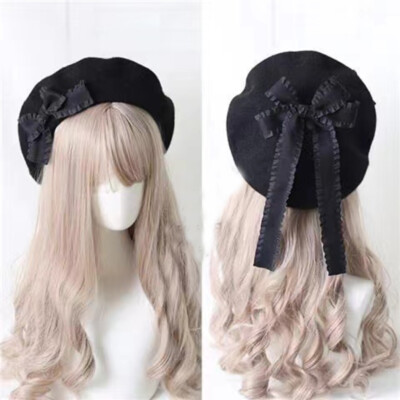Japanese Princess Mori Girls Wool Blend Beret Painter Hat Winter Warm Caps