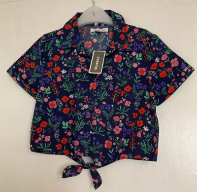 DEBENHAMS BLUE ZOO MÄDCHEN KLEINE HÜBSCHE MARINEBLAUE BLUSE AB 6 JAHREN NEU MIT ETIKETT GESCHENK GESCHENK