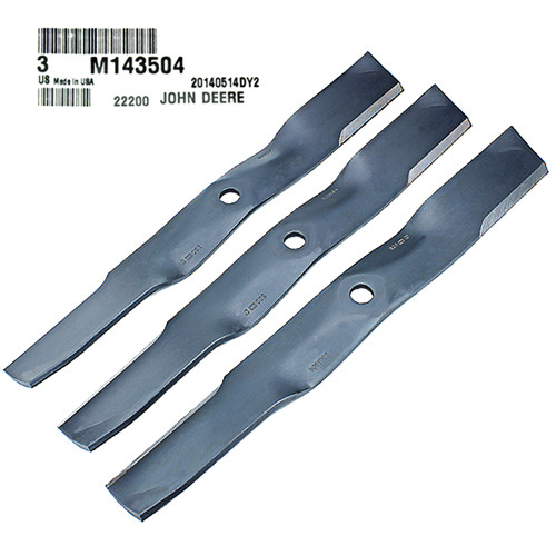 John Deere M143504 Standard Mower Blades, Set of 3