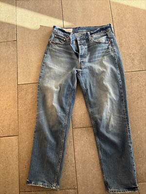 Gap Blau Jeans Cheeky  Straight High Rise 30 Damen Hose