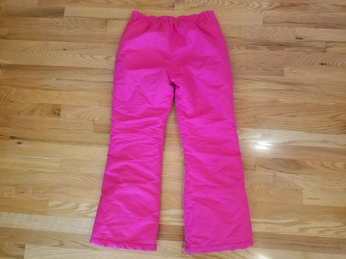 Preowned Girls Winter Snow suit Ski Pants Sledding Gaiters Zip Hot Pink XL 14/16 - Picture 4 of 7