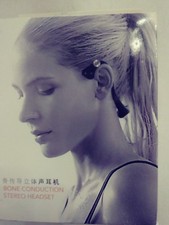Bone conduction wireless stereo headset Hands Free With Mic. Pink