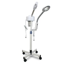 Salon Facial Steamer with Ozone and Aromatherapy 5 Diopter Magnifying Lamp