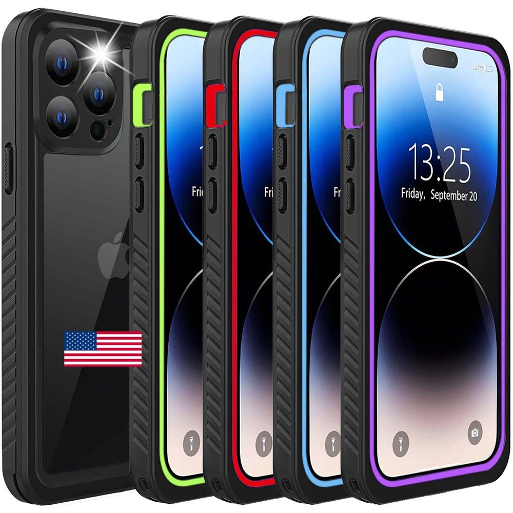 Waterproof Case Cover For iPhone 15/ 14 Pro Max Plus Shockproof Screen Protector
