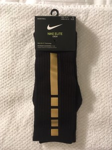 gold nike crew socks