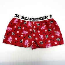 Build A Bear Red Pink Heart Boxers Boxer Shorts Undies Teddy Checker Underwear