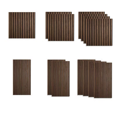 Wandpaneele Holz 3D 1 2 oder 4 Akustik Paneele Wandverkleidung Braun Homestyle4u - Bild 1 von 4