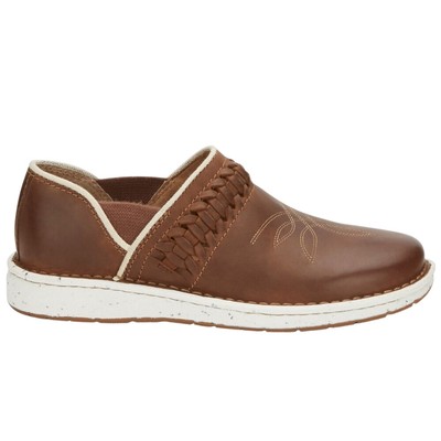 Justin Boots Poly Walnut Slip On  Womens Brown Flats Casual JL240