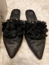 Andeawy A New Day Slip On Slides Flats Shoes Junebug Black size 7