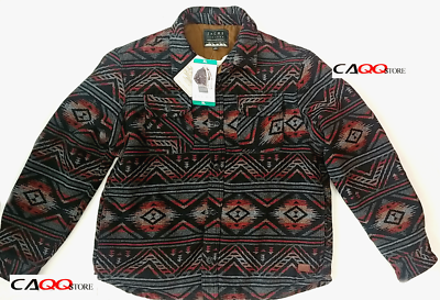 NEW JACHS AZTEC = XL = TRIBAL WOOL BLEND SHERPA LINED WARM JACKET