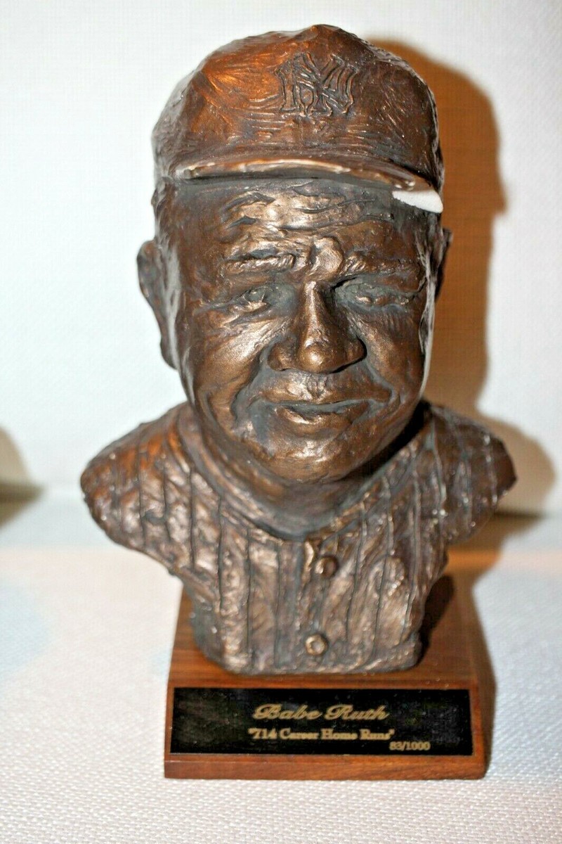 Mickey Mantle & Babe Ruth New York Yankees QCI Bronze Bust