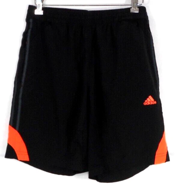 Adidas shorts black best sale orange