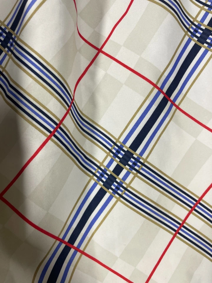 Speedo Men's White Blue Red Plaid Swim Trunks Size: 34 Beach Pool resort - Image 4 of 4