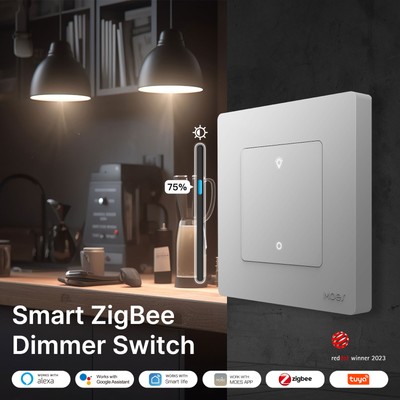 1/2/3Gang ZigBee Smart Dimmer Light Switch SmartLife Tuya work with Alexa Google