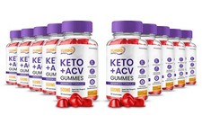 Turbo Ripped Keto ACV Gummies, Max Strength Formula for Men and Women 10 Pack 