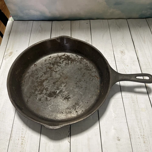 Large Wagner Ware #10 Cast Iron Skillet Frying 11 3/4" Made In USA
