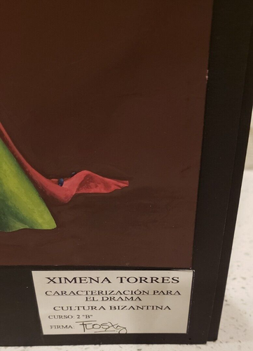 x3 Ximena Torres Gouache Moda Ilustración Representaciones Cultura Bizantina Drama - Imagen 5 de 8