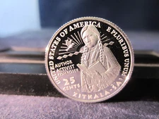 2024-S 1 SILVER 99.9% MIRROR PROOF Quarter Zitkala-Sa  GERTRUDE BONNIN