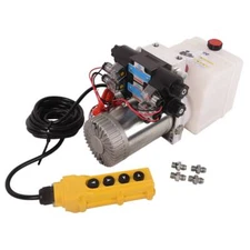 12V 4.5 Quart Hydraulic Power Unit Double Acting Pump Trailer Dump Trailer