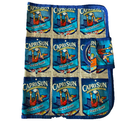 Capri Sun Pacific Cooler Pouch Two Pocket Folder Closure Recycled Reusable