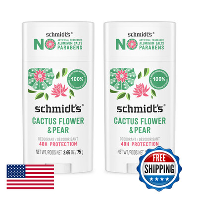 Schmidt'S Schmidts Aluminum-Free Vegan Deodorant Cactus Flower Pear 24-Hour