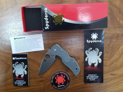 SPYDERCO NATIVE 5 FOLDING KNIFE MAXAMET TOOL STEEL GRAY C41PGY5  USA  Brand NEW!