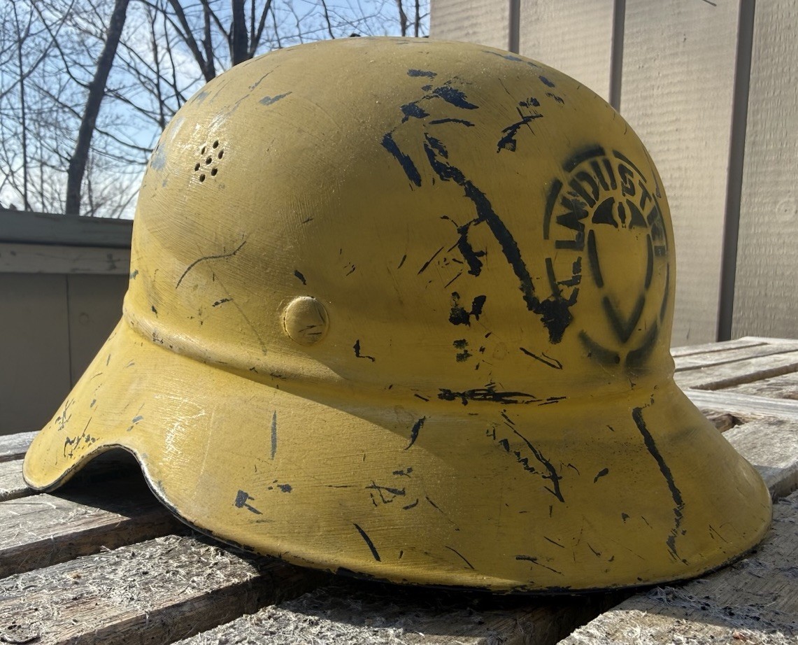 WW2 Norwegian Industrial Safety reissued German Luftschutz M38