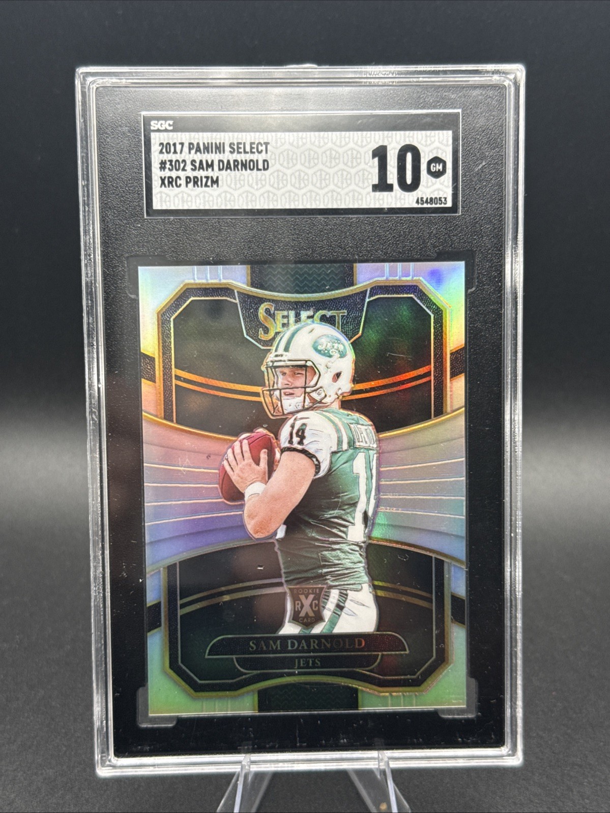 2017 Panini Select 2018 XRC Silver Prizm Sam Darnold (QB2) #302 SGC 10 GEM
