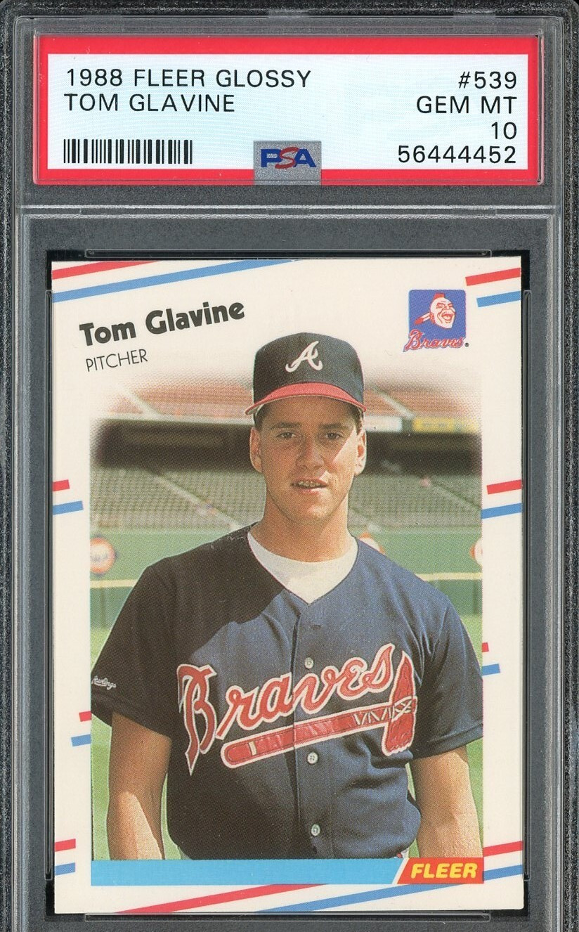 1988 Fleer Glossy #539 Tom Glavine RC PSA 10