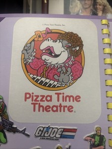 Vintage 1980 Chuck E Cheese Dolli Dimples 3" Sticker Pizza Time Theatre Used