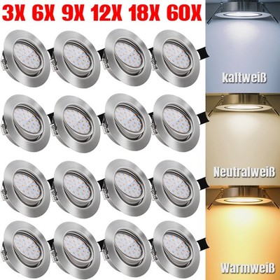 LED Spot Einbaustrahler Deckenspot 5W ultraslim Einbau Leuchte flach Panel IP44