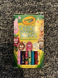 Crayola 2015 Silly Doodle Scents 18 Washable Markers USA EUC Super Rare Opened